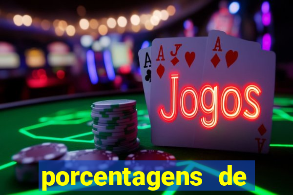 porcentagens de jogos pagantes